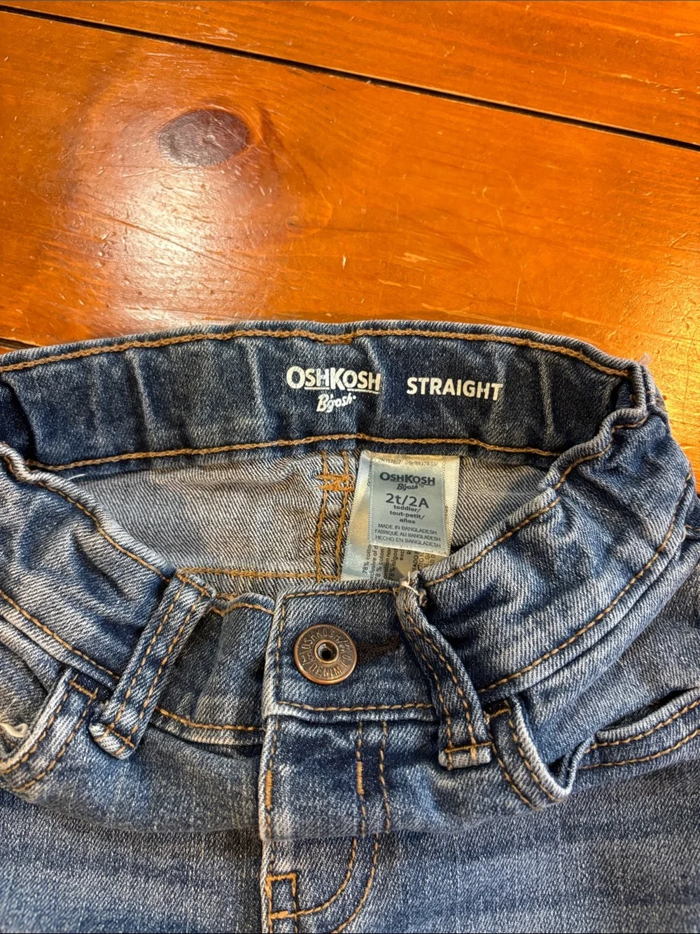 Lot of 3 OshKosh B’Gosh & Jumping Bean Denim Jeans Classic Fit Boys 2T